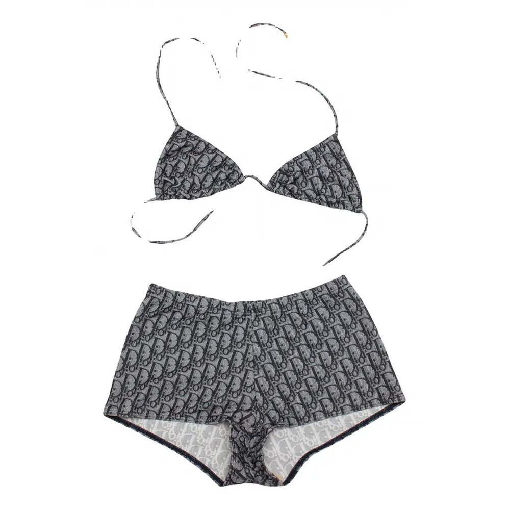 Christian Dior 2000s Bikini Two Piece Set Monogram Swimsuit